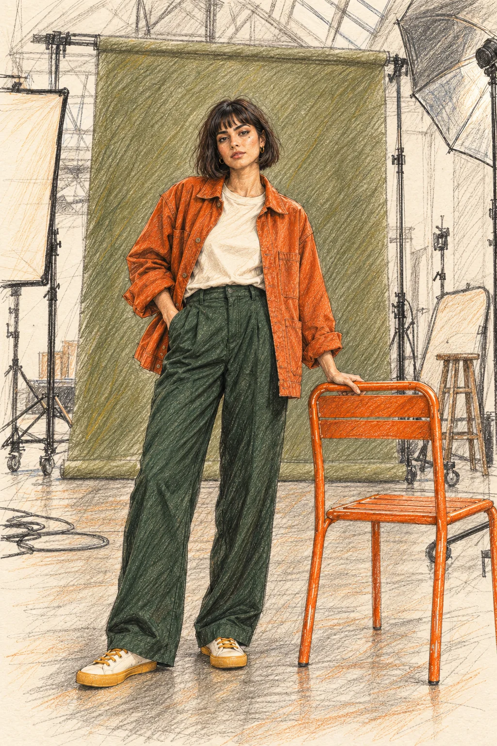 A pencil illustration representing an idea in progress
